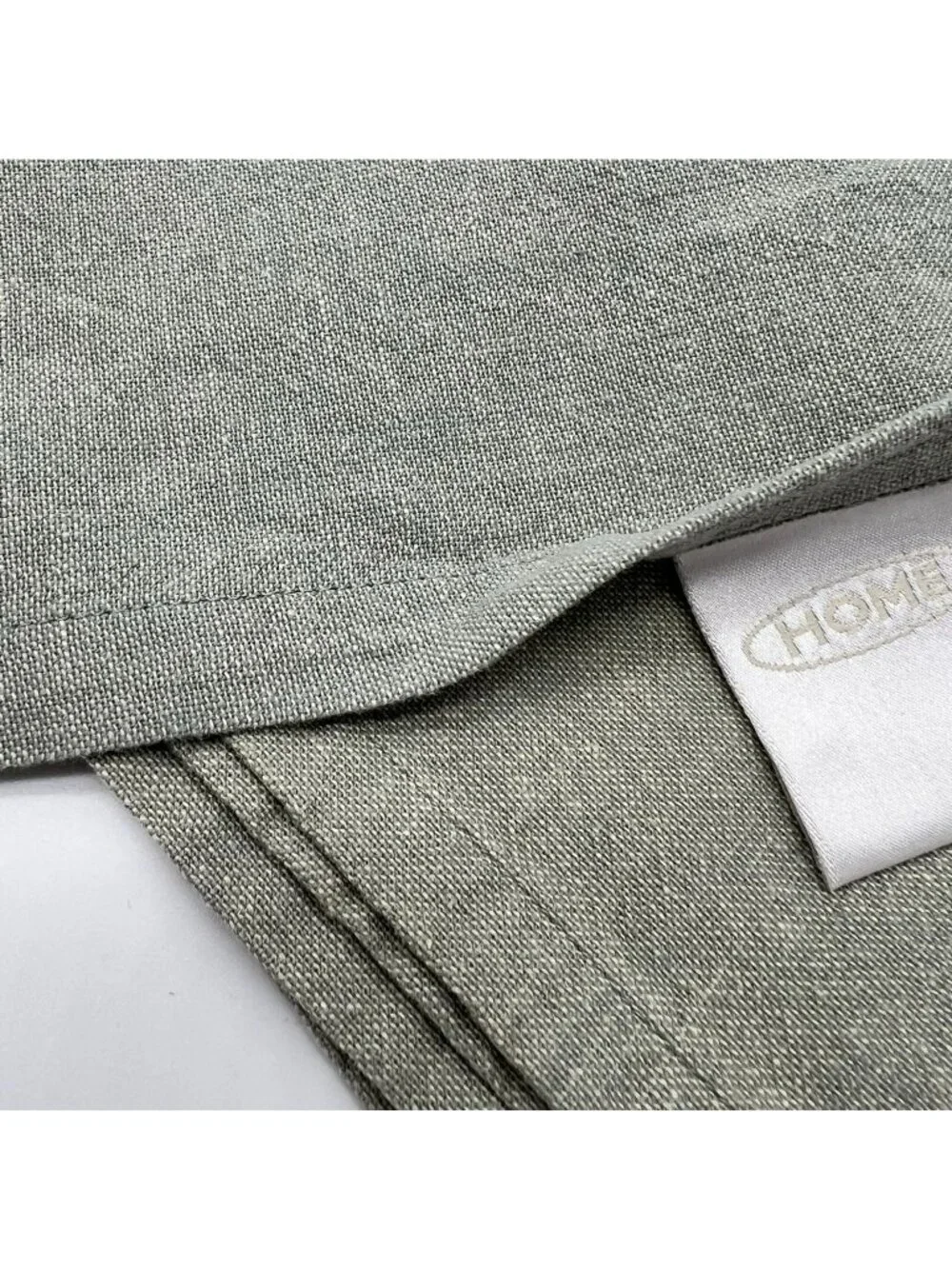 Set Of 9 Home 100% Cotton Table Cloth Napkins Square Sage Green Classic Kitchen